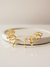 Brinco Ear Cuff com Design de Zig Zag Banhado a Ouro 18k - loja online