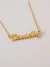 Colar Personalizado com Nome Danielly Banhado a Ouro 18k - comprar online
