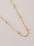 Kit Mix Dupla de Colares com Bolinhas e Círculo Detalhado Banhado a Ouro 18k - Pamella Albuquerque | Semijoias Atemporais e Minimalistas