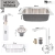 Cuba Pia Cozinha Gourmet Aço Inox 60x40 C/ Torneira Escovada - comprar online
