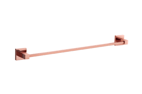 Porta Toalha Banho 50cm Cm Super Luxo Latão Safira Rose Gold