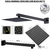 Kit Acessórios Banheiro Luxo Preto Fosco Completo - Padrão Docol - Soft Inox na internet