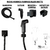 Kit Acessórios Banheiro Luxo Preto Fosco Completo - Padrão Docol - Soft Inox na internet