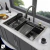 Cuba Gourmet Premium Cozinha Inox 304 Anti Risco Nano PVD Black Com Torneira Monocomando Cascata na internet