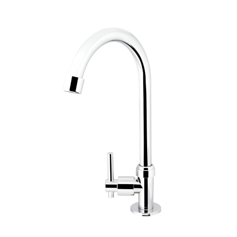 Torneira Lavatório Banheiro Bica Móvel Luxo 1/4v Metal Alta - comprar online