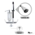Torneira Filtro Gourmet Flexível Cozinha Bancada Preto/Cromo - loja online