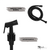 Ducha Higiênica Completa Redonda C61 Preto Fosco Black Matte - comprar online