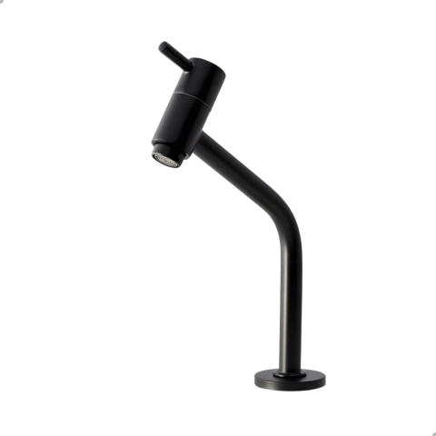 Torneira Banheiro Lavatório Baixa 45 Graus Black Matte
