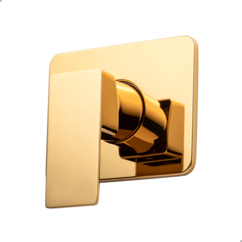 Acabamento P/ Registro Monocomando Base Docol Dourado Gold - comprar online