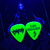 Palheta Tainá Bergamaschi Fluorescente Verde - comprar online