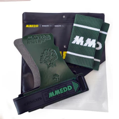 CALLERA PREMIUM MMEDD CYCLONE GREEN - SIN MAGNESIO - AGARRE EXTREMO + MUÑEQUERAS DE REGALO en internet