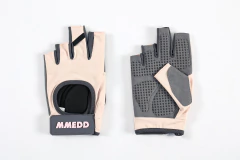 GUANTES GYM / CICLISMO PREMIUM MMEDD - CREMA ROSA - comprar online