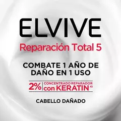 SHAMPOO ELVIVE REPARACION TOTAL 5 KERATIN 400ml - comprar online