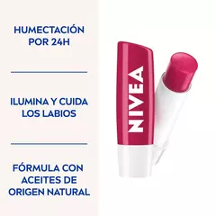 NIVEA PROTECTOR LABIAL HUMECTANTE CHERRY SHINE 4,8g - comprar online