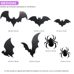 Colgantes Murcielagos Arañas Deco Halloween Noche De Brujas