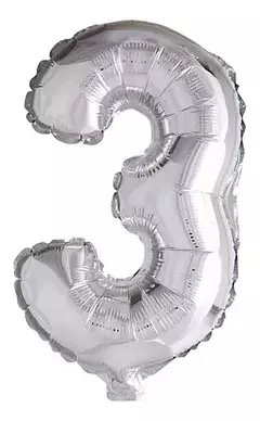 Globo Metalizado Numeros de 32" 80 cm Colores Cotillon - comprar online