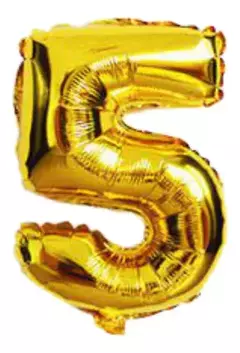 Globo Metalizado Numeros de 32" 80 cm Colores Cotillon - tienda online