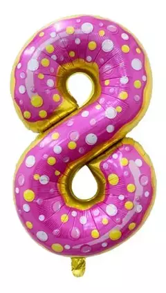 Globo Metalizado Numeros de 32" 80 cm Colores Cotillon - tienda online