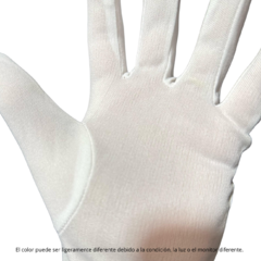 Guantes Cortos Blancos Jura Bandera Santa Claus Noel Accesorio Disfraz en internet