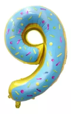 Globo Metalizado Numeros de 32" 80 cm Colores Cotillon - Tienda CyP