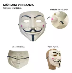 Mascara Anonymous Venganza Vendetta Plastico Halloween - comprar online