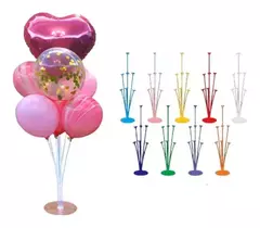 Base Soporte Con 7 Varillas Porta Globos Cotillon Cumpleaños - Tienda CyP