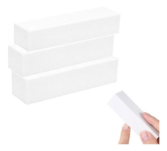 Imagen de Bloque Pulido // Uñas Esculpidas Acrilicas Gelificadas Blanco