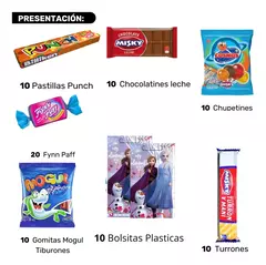 Combo Golosinas + Bolsitas Disney 10 Niños Cumpleaños Infantil en internet