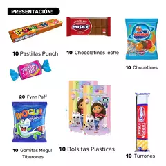 Combo Golosinas + Bolsitas Disney 10 Niños Cumpleaños Infantil - tienda online