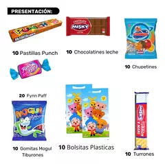 Combo Golosinas + Bolsitas Disney 10 Niños Cumpleaños Infantil en internet