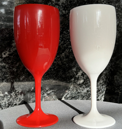 Copa Vino Agua Acrilica Irrompible Plastica Colores - tienda online