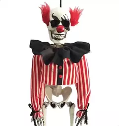 Colgante Esqueleto Payaso Binky Decoracion Halloween en internet