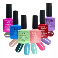 Esmalte Semipermanente Uv/ Led Tejar 9ml Pack X 6 Unidades (877986471) - comprar online
