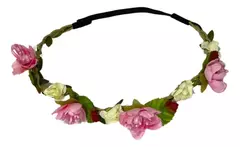 Vincha Corona Romantica Flores Hippie en internet