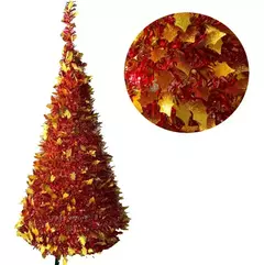 Arbol De Navidad Espiral Plegable 60cm Hojas Metalizado (ART 021) - tienda online