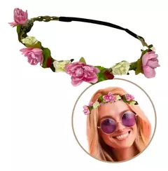 Vincha Corona Romantica Flores Hippie