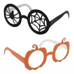 Kit Anteojos Halloween X 12 Araña Calabaza Lentes Cartulina