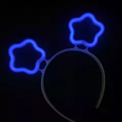 Imagen de Vincha Estrella Neon X 5 Luminosa Quimica Fluo