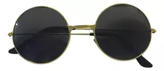 Anteojo Redondo Negro Lennon x 10 Vidrio Total Black Cotillon