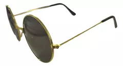 Anteojo Redondo Negro Lennon x 5 Vidrio Total Black Cotillon - Tienda CyP