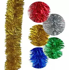 Boa Guirnalda Gofrada Navideña 2mts X 8cm Color Navidad (METALIZADA ART: BOA) - tienda online
