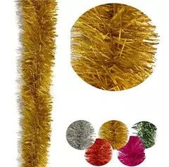 Boa Navideña Colores Tupida Gruesa 2mts Arbolito Navidad (ART 900G) - comprar online