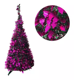 Arbol De Navidad Espiral Plegable 60cm Hojas Metalizado (ART 021) - tienda online