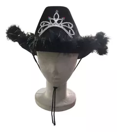 Sombrero Sheriff Plumas Vaquero Cowboy Texano - comprar online