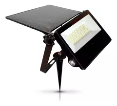 Proyector Solar Estaca Led 30 W Fría Exterior Candela