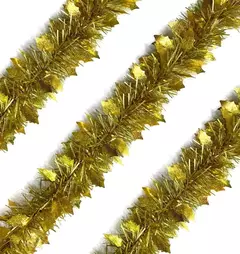 Boa Guirnalda Navideña 2mts X 6cm Con Hojitas Color Navidad (ART 450/G) - tienda online