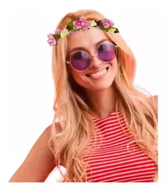Vincha Corona Romantica Flores Hippie - Tienda CyP
