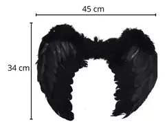 Combo Malefica Disfraz Gorro + Alas Negras Disfraz Cotillon - comprar online