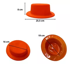 Galera Plástico Fluo X 12 Gorros Sombrero Cotillón Carioca en internet