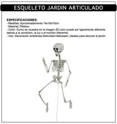 Esqueleto Articulado Para Clavar Jardin Decoracion Halloween - comprar online